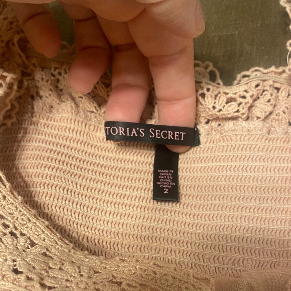 Victoria’s Secret Charming Peach Bohemian style Mini Dress - Picture 3 of 5